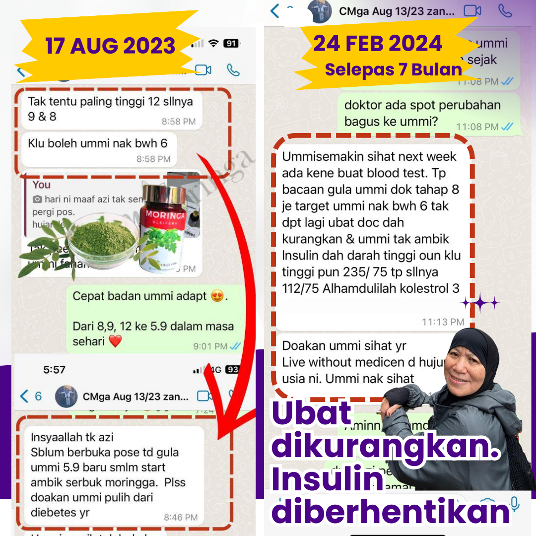 Perjalanan Ummi Zana dalam proses pemakanan asli Elmoringa